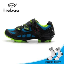 Tiebao/Высококачественная обувь для горного велосипеда; MTB велосипедные туфли; Мужская дышащая обувь для велоспорта; обувь с замком; Zapatos de ciclismo