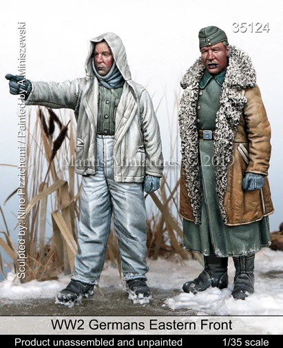 1/35 Resin Figure Model Kit  WW2 Germans Eastern front  Unassambled Unpainted