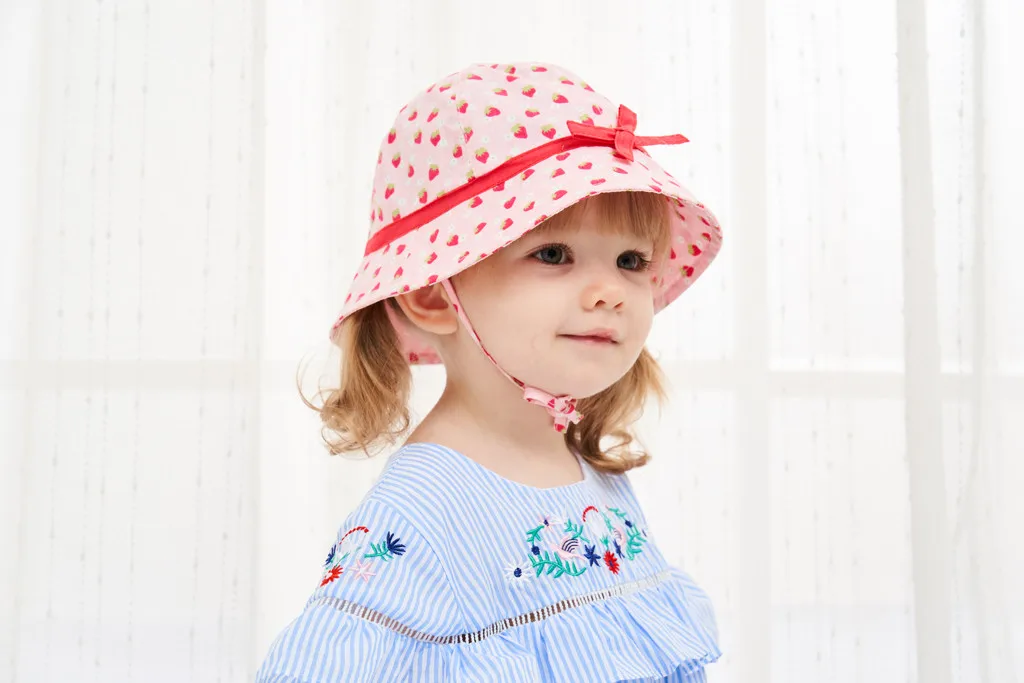 Детская шляпка принцессы с фруктовым принтом для маленьких девочек ...