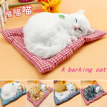 Электрическая игрушка плюшевая кошка подарки на день рождения для новорожденных девочек подарок украшение для дома A006