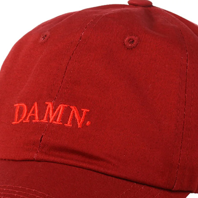 Women Men DAMN Letter Embroidery Baseball Cap Summer Unisex Adjustable Cotton Hat Male Female Casual Hip Hop Snapback Cap CP0065 (1)