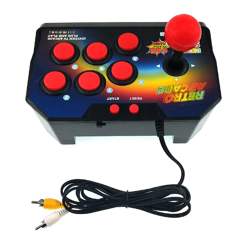 YLW 2019 Fashion Style 16bit Arcade Game console built in 145 popular retro games TV game machine