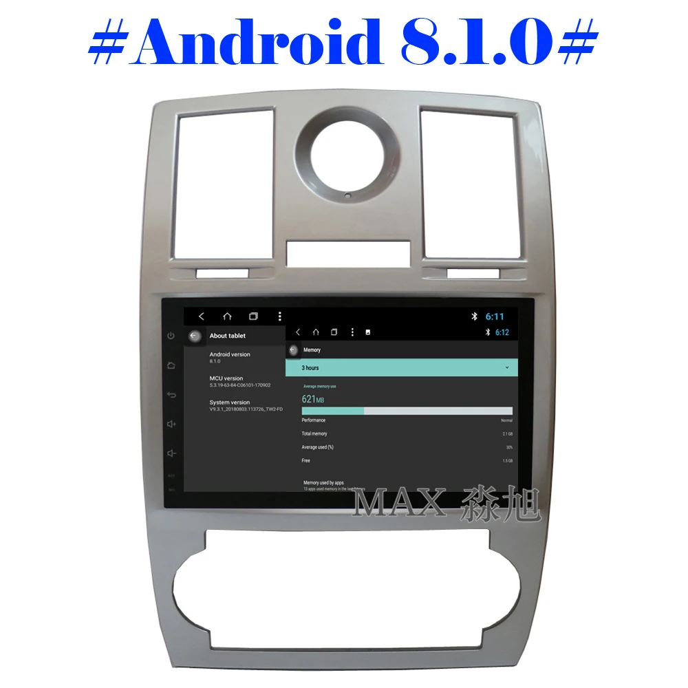 Best MAX 2G RAM 32G ROM Android 8.1.0 Qcta Core Car DVD Player for Chrysler 300C 2000-2014 GPS navigation Car radio 4G WiFi SWC map 5