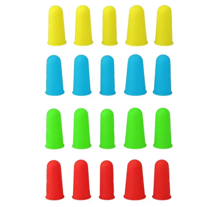 

3/5pcs Silicone Finger Caps Anti-slip Hot Glue Gun Finger cover Protector for High Temperature Resistant Anti-scalding