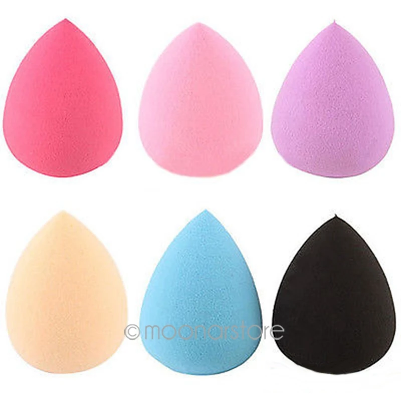  1 Piece Calabash Shape Beauty Convenient Makeup Foundation Sponge Blender Puff Flawless Smooth Beauty Random Color 