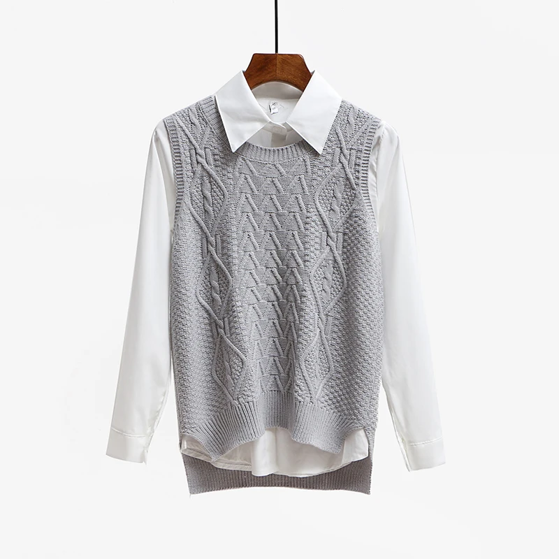 Kopen 2018 Herfst Winter Jas Vrouwen Warme Truien Vesten Mouwloze O Hals Gebreide Vest Femme Elegante Casual Trui Vest kz079