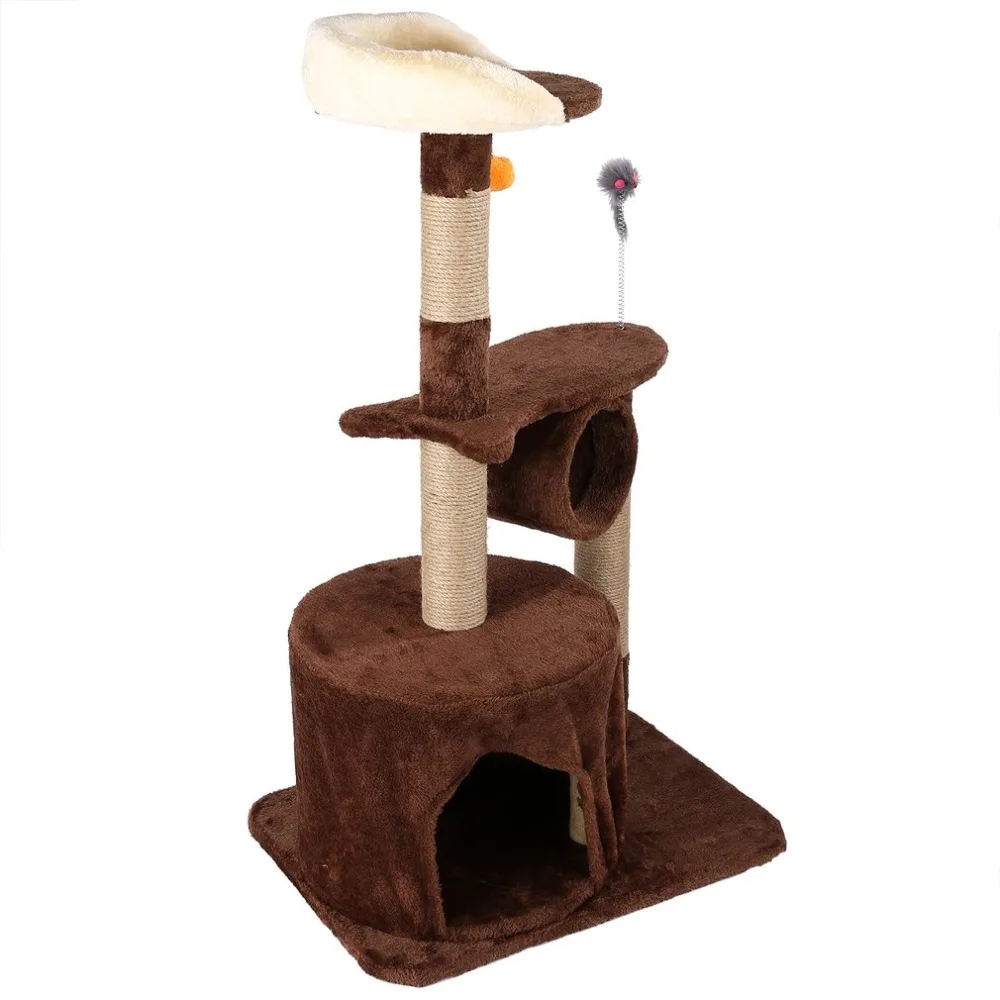 Large 55x40x96cm Cat's Toys Wood Scratching Tree Cat Climbing Jumping Tree Toy Cat Furniture Scratching Post #AM593900