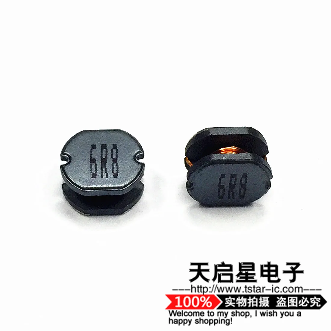 50 шт./индукторы Питания SMD CD43 CD54 4 5 мкГн печать: 6R8 3 2*4*5 8 мм/5 2*4 * мм = x 4x мм/CD54 мм|power