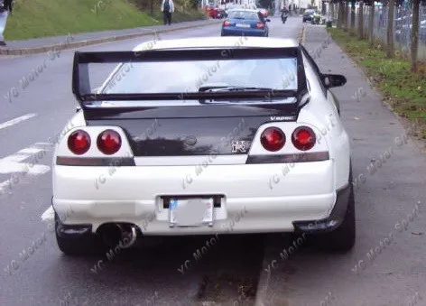 1995-1998 Nissan Skyline R33 GTR GTS Gracer Style  Double Blade Rear Spoiler CF (7)
