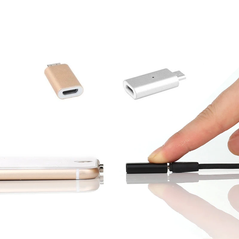 Магнитный адаптер металлический штекер Micro USB зарядный кабель провод для Samsung XiaoMi