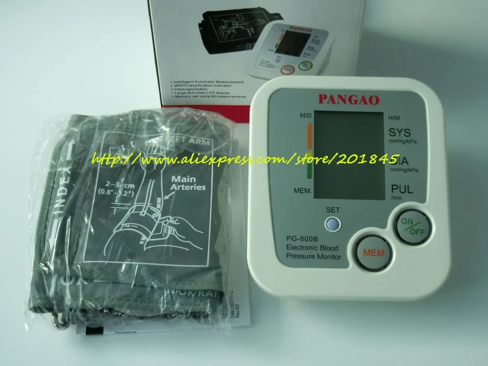 2pcs Digital Upper Arm Blood Pressure Pulse Monitors tonometer Portable Blood Pressure Monitor meters sphygmomanometer