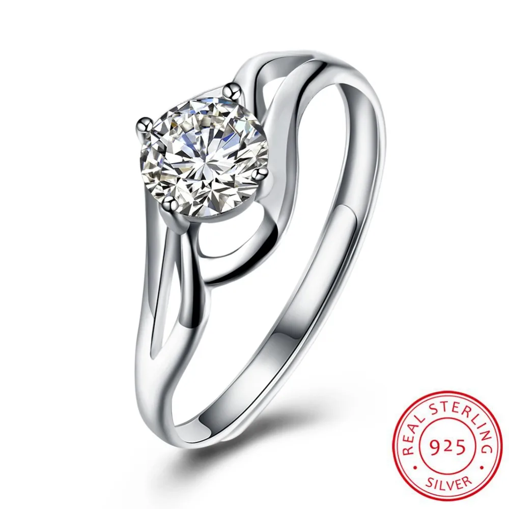925 Sterling Silver Ring Nice Jewelry Women Silver Color Rings With 925