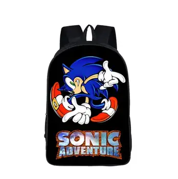 

Anime Sonic School Backpack Boys Girls Daypack Cartoon Children School Bags Students Kindergarten Backpack Kids Gift Book Bag