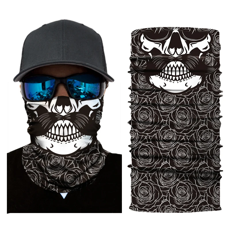 Motorcycle Biker Mask Face Shield Balaclava Mask Skull Face Masks Ghost Cycling Ski Bandanas Mascara Moto Motosiklet Mask - Цвет: 377