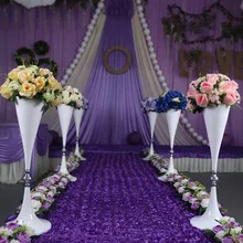 70 см высокий белый подставка для цветов Свадебная Цветочная ваза стол основной элемент свадебной композиции