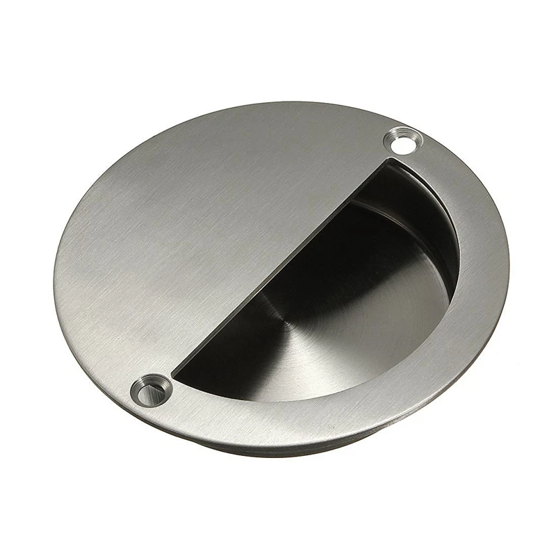 

5 x furniture handle inlet handle shell handle real stainless steel half circle 90mm