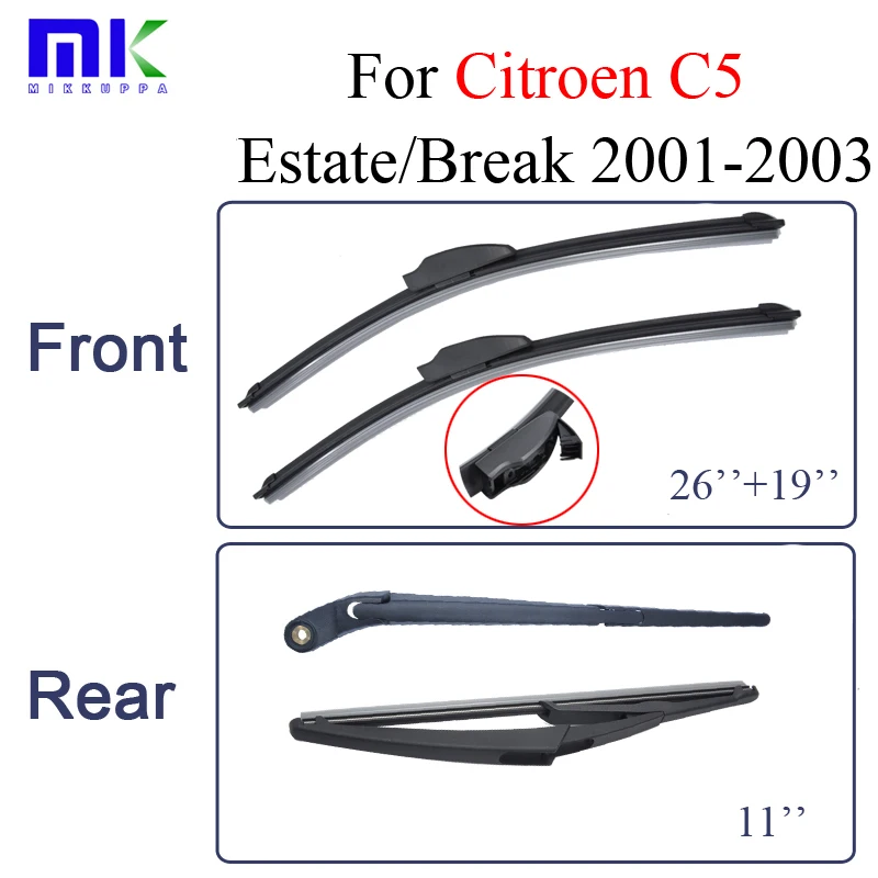 Windscreen Wiper Blades For Citroen C5 Estate/Break 2001 2002 2003