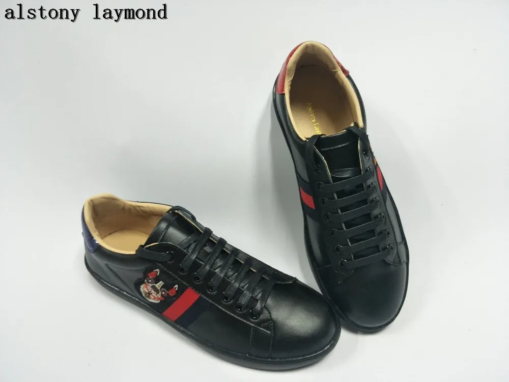 

fashion black women shoes genuine leather 2018 good quality women casual shoes spring autumn women leather flats shoes walking