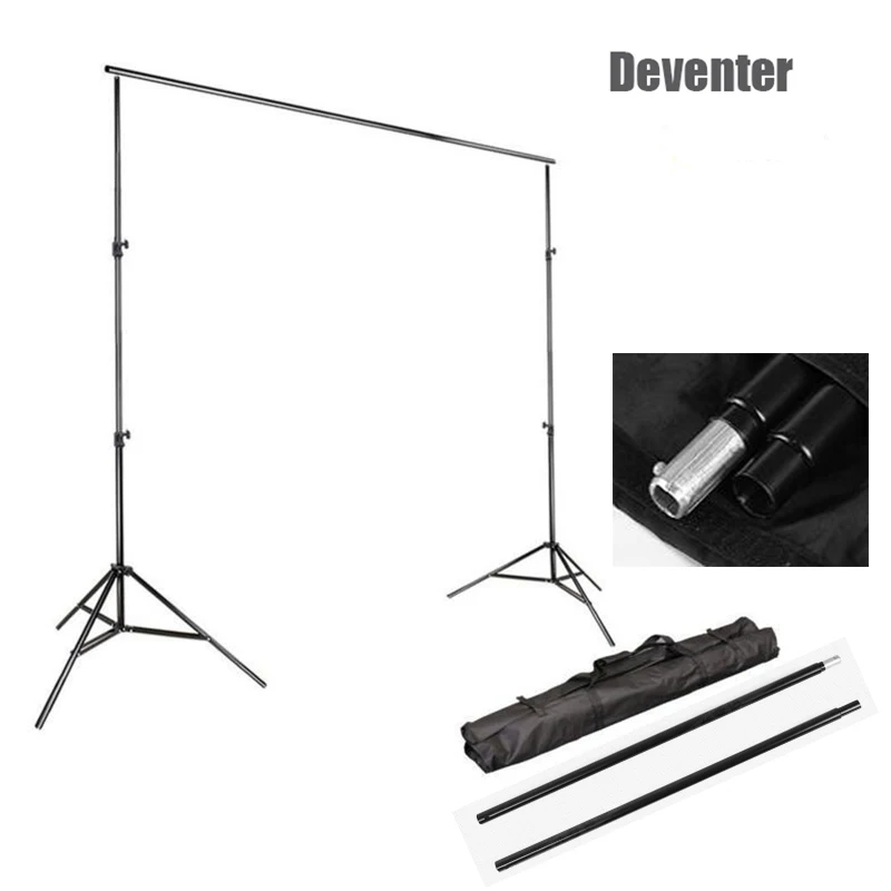 

Devnter 6.5x10 Ft Photo Video Photography Studio 2x3M Backdrop Support System Stand Frame+Fixator&Portable package
