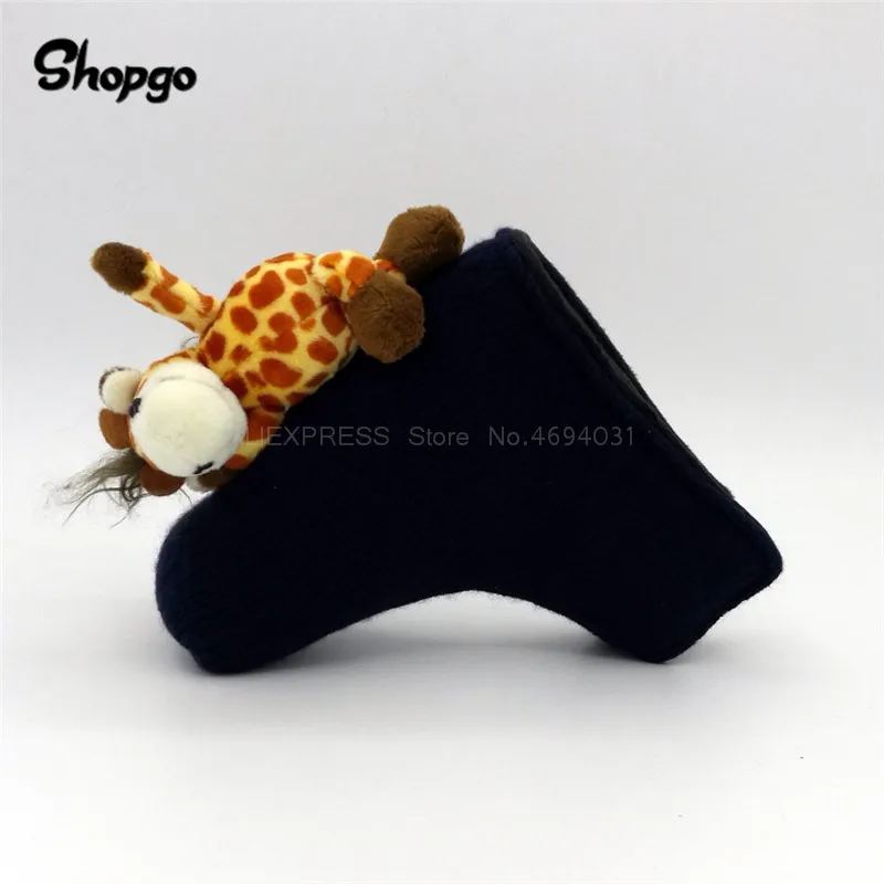 

[2 Colors] Interesting Giraffe Golf Putter Head Cover With Magnetic Closure Golf Accessories Funny Animal Golf Cover