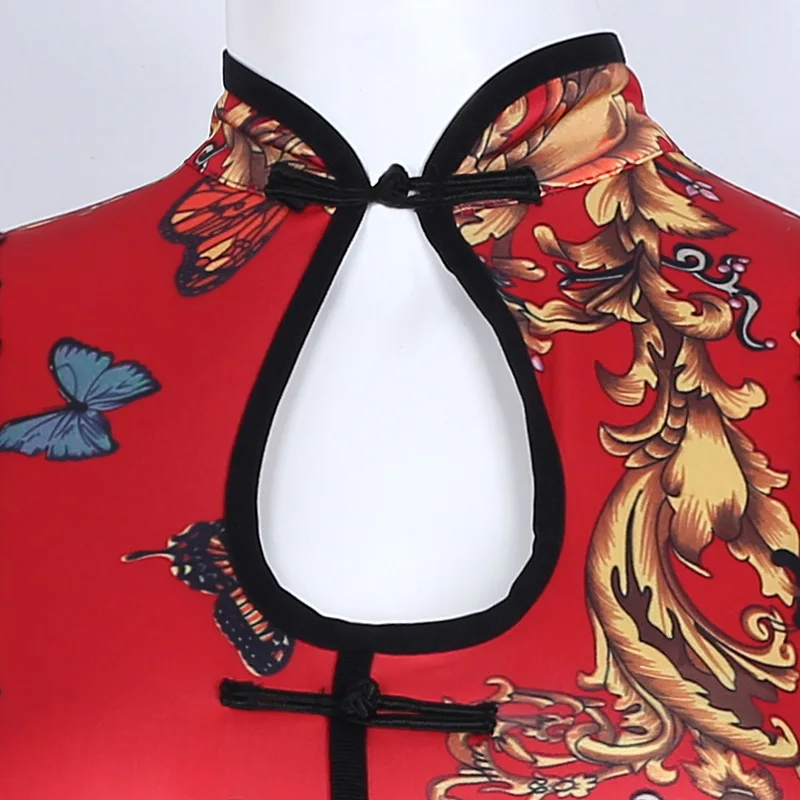 Новый танцевальный костюм Cheongsam цельный с кисточками Gogo Night DS новый для леди|costume