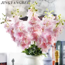 Fleurs artificielles en Latex de jacinthe Delphinium, 80CM, fausses fleurs, pour un mariage, pour décorer la maison