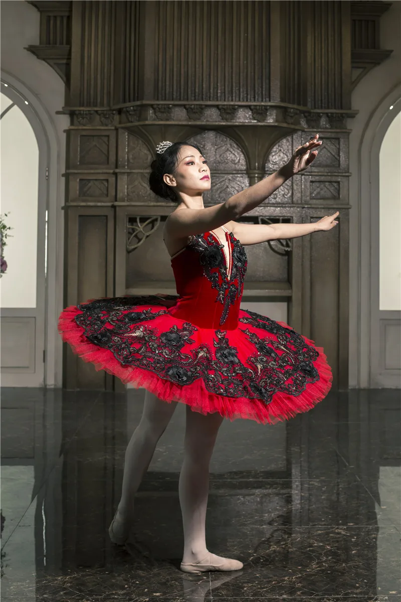 GREAT BUY! Red black or Blue Professional Spanish Ballet Tutu platter