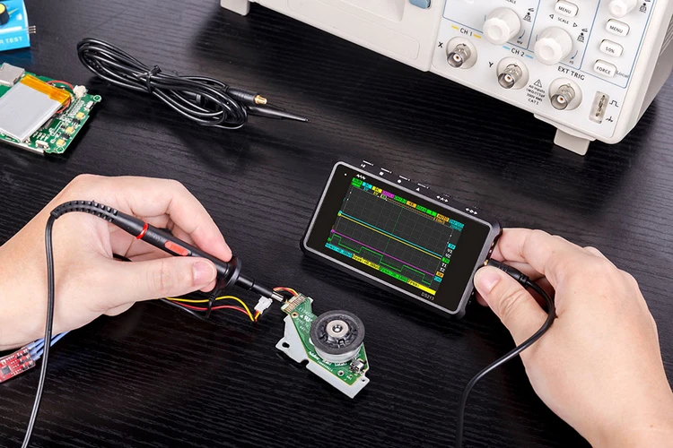 DS213 цифровой осциллограф USB ARM Nano Osciloscopio 15 МГц 4 канала ARM Cortex M3 метр мини-Osciloscope лучше, чем DSO203