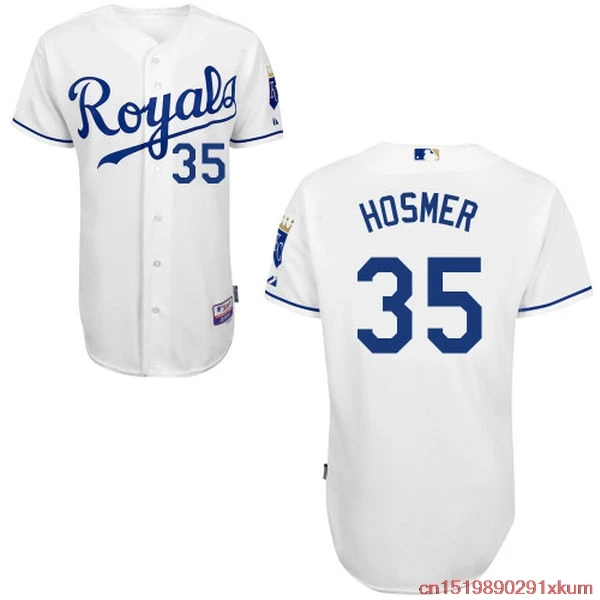 MLB Для мужчин Канзас City Royals Эрик Hosmer Бейсбол белый 6300 плеер - Цена: 