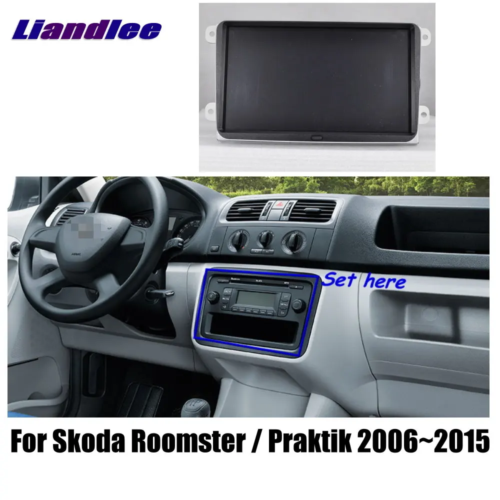 Liandlee " для Skoda Roomster Praktik 2006~ автомобильный радиоприемник для Android плеер с gps-навигатором карты HD сенсорный экран ТВ Мультимедиа без CD DVD