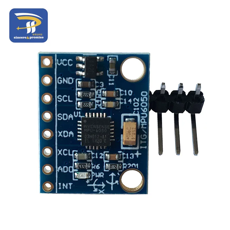 1 комплект IIC GY-521 MPU-6050 MPU6050 3 оси аналоговые датчики гироскопа+ 3 оси акселерометр модуль для Arduino с контактами 3-5 в DC