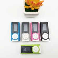 Mp3 милый с экраном звуковой зажим Карта 9 светодиодный фонарик mp3