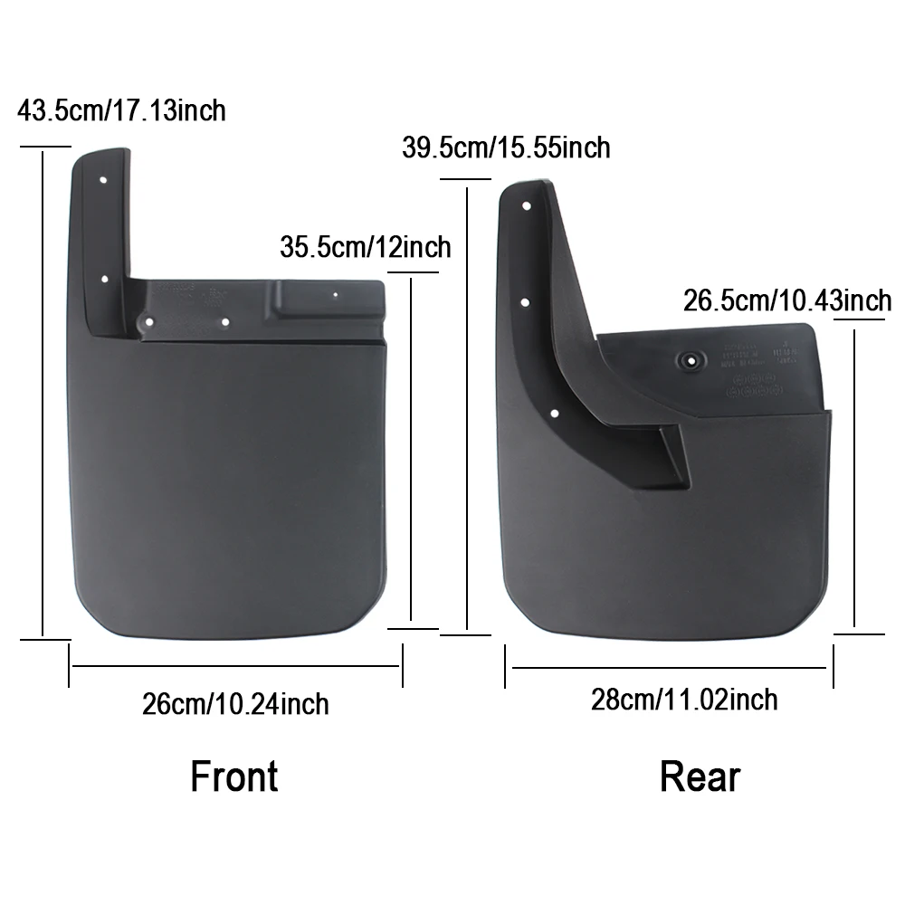 Брызговики Передняя тыльная грязь щитки брызговики Защитный чехол для крыла внешние части для Jeep Wrangler JL автомобильные аксессуары