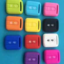 Автомобильный ключ плоский квадратный силиконовый чехол для Nissan Qashqai Micra Navara Almera Note Fob резиновая крышка 2 кнопки дистанционного ключа оболочки