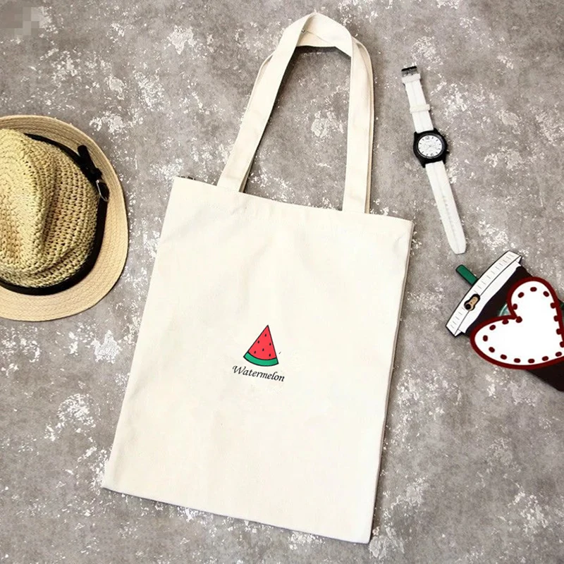 Casual Cartoon Fruit Print Large Capacity Shopping Bags Simple Student Beach Shoulder Bag Women Daily Canvas Handbag Tote Bag Casual Cartoon Fruit Print Large Capacity Shopping Bags Simple Student Beach Shoulder Bag Women Daily Canvas Handbag Tote Bag