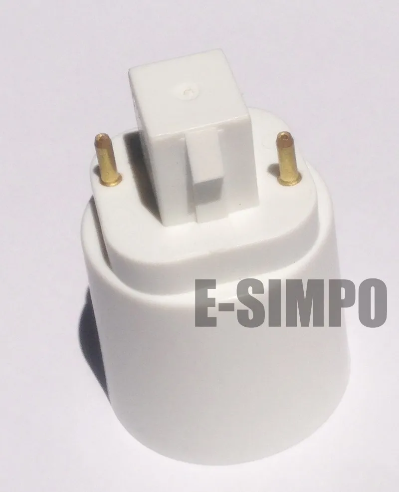 E Simpo 4 Pack 2P GX24 to E26/E27 Lamp Base Converter,15.5mm,Gx24q 1 Gx24q 2,Gx24q 3 to E27 Lamp Holder Converter-in Lamp Holder Converters from Lights ...