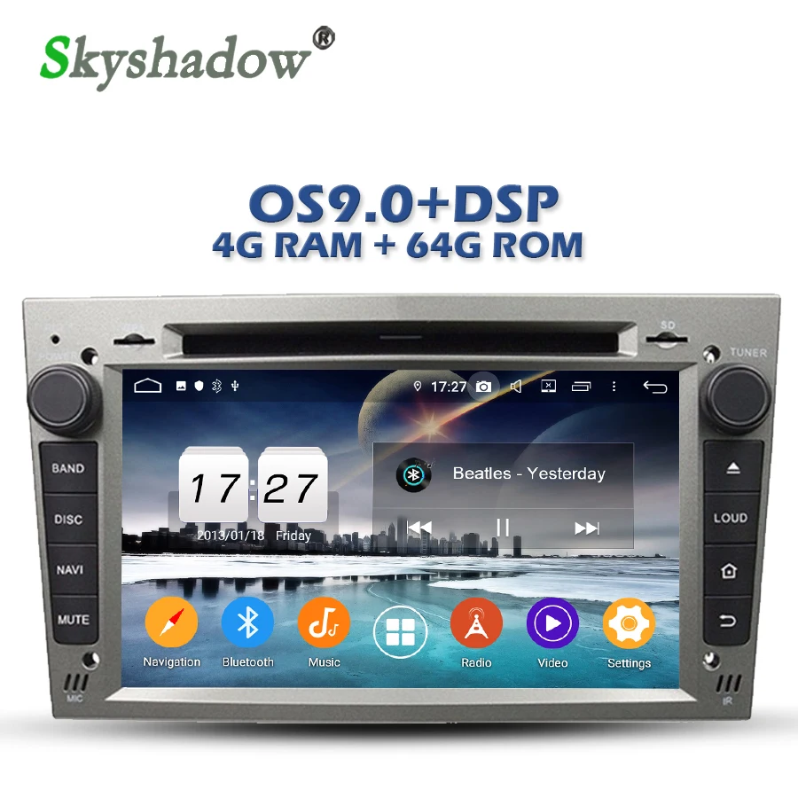 

DSP Android 9.0 4G +64G Car DVD Player RDS Radio wifi GPS map Bluetooth 4.2 for Opel Vectra C D Vivaro Meriva Antara Astra Corsa