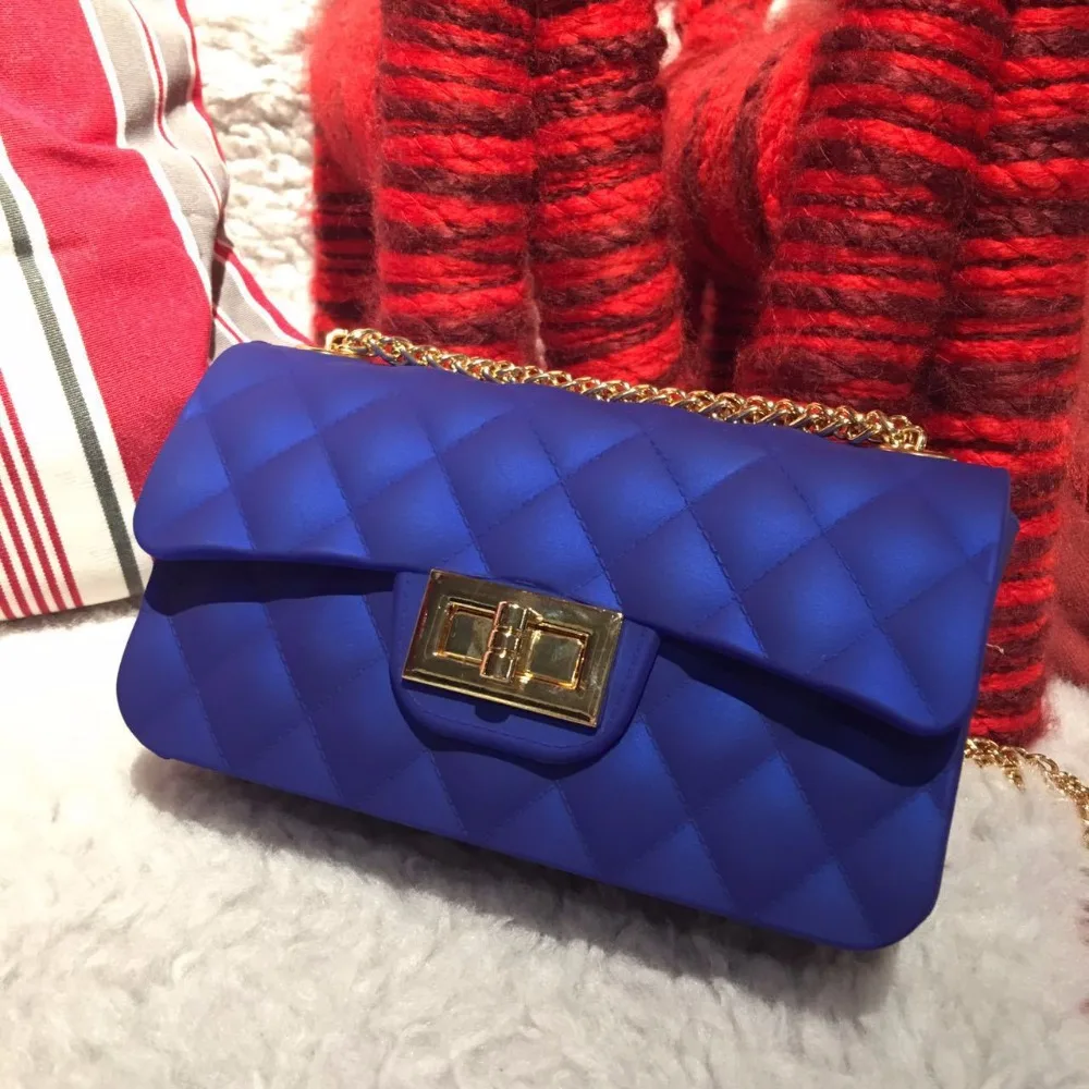 Del oro Fashion Nero Marca Sacchetti Messenger grigio blu Il Bolsa Donne New Catena Tote Spiaggia Piccolo Borse 2017 Da Spalla Borsa Delle verde Gelatina Crossbody Di rosso Silicone SfqB5nwH