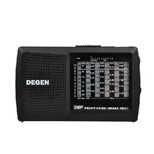 Degen original de321 fm estéreo rádio digital mw sw rádio dsp mundo banda receptor de alta qualidade portátil rádio fm melhor preço