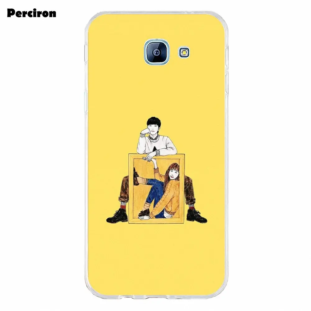 Модный чехол из ТПУ Perciron для Samsung Galaxy A3 A5 A7 J1 J2 J3 J5 J7 2015 2016 2017 корейский аниме с