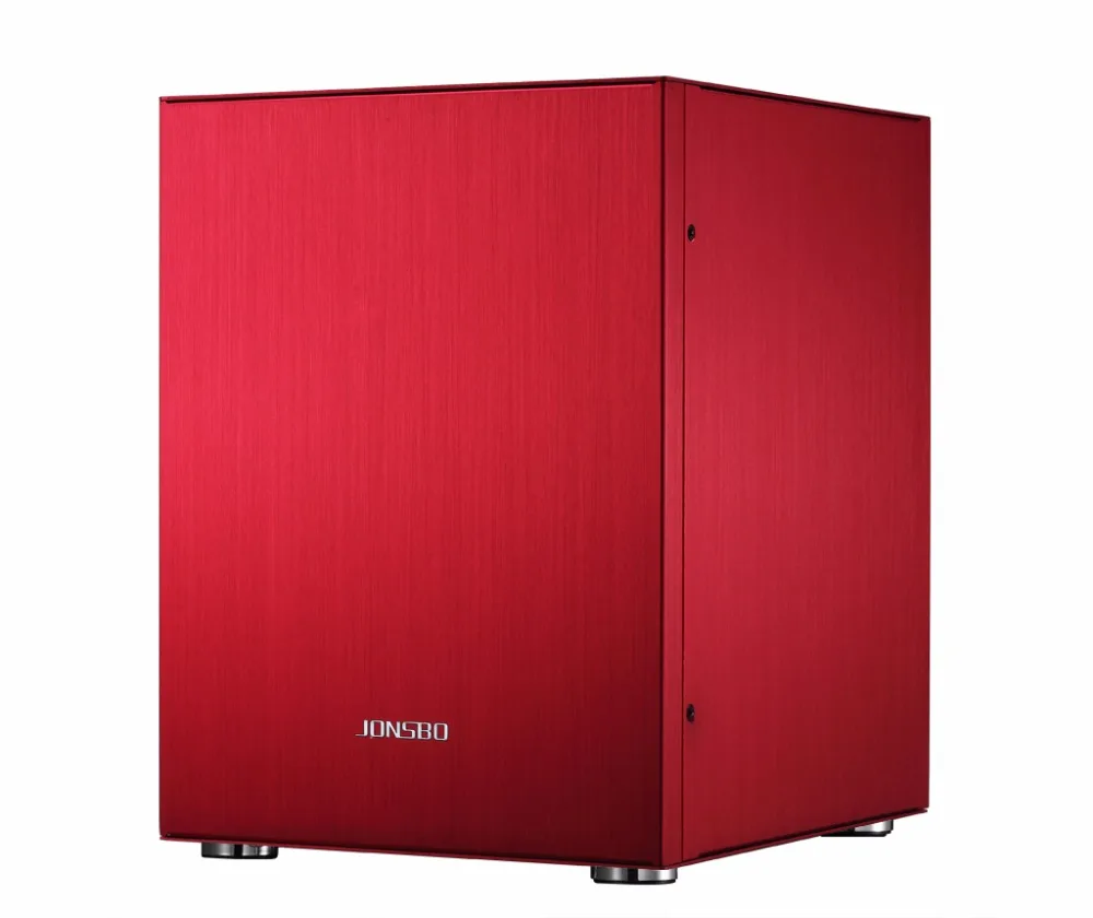 Чехол для компьютера Jonsbo C2 корпус из красного алюминия MATX с поддержкой питания USB