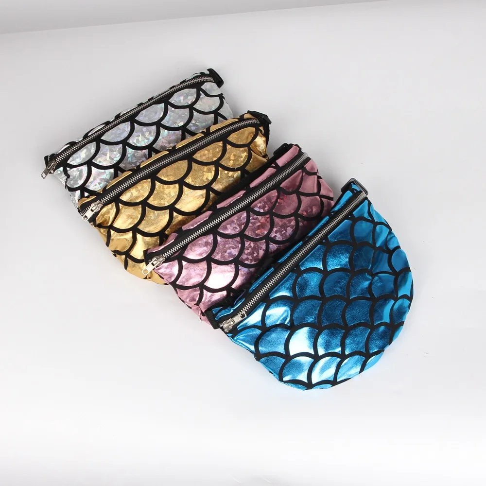 Multi Functional Waist Pouch Evening Fish Scale pink vs Bags Money