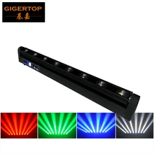 TP-E08 вращающаяся световая стойка со светодиодными прожекторами движущаяся головка света 8x10 Вт 4в1 RGBW светодиодная полоса CREE движущаяся головка, 10/38CH светодиодный сценический свет TP-E08