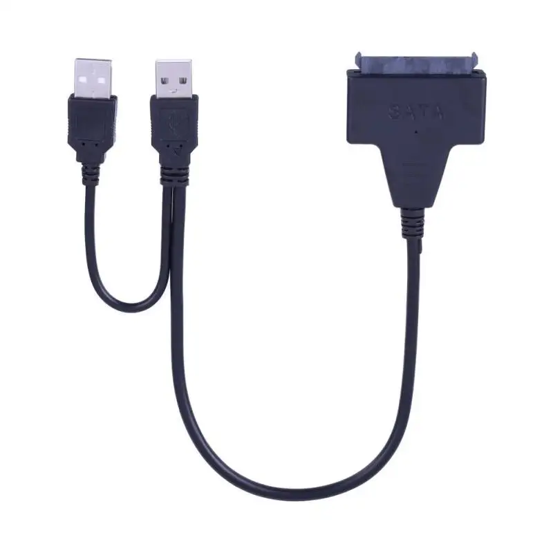 

Dual USB2.0 to SATA Cable Adapter Computer 2.5" /3.5" Hard Driver Connection Cables Adapter For USB PC and laptop