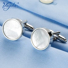 VAGULA Gemelos, классический Серебряный цвет, морская раковина, медная Мужская манжета, роскошный подарок, вечерние, свадебные запонки для костюма рубашки 10216