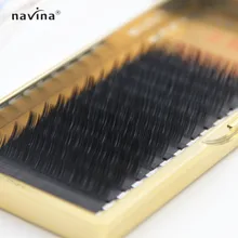 Навина Три деревья золотистая коробочка накладные удлинитель для ресниц ресницы черные густые ресницы jbcd Curl 0,07/0,1/0,12/0,15 поддельная ресница
