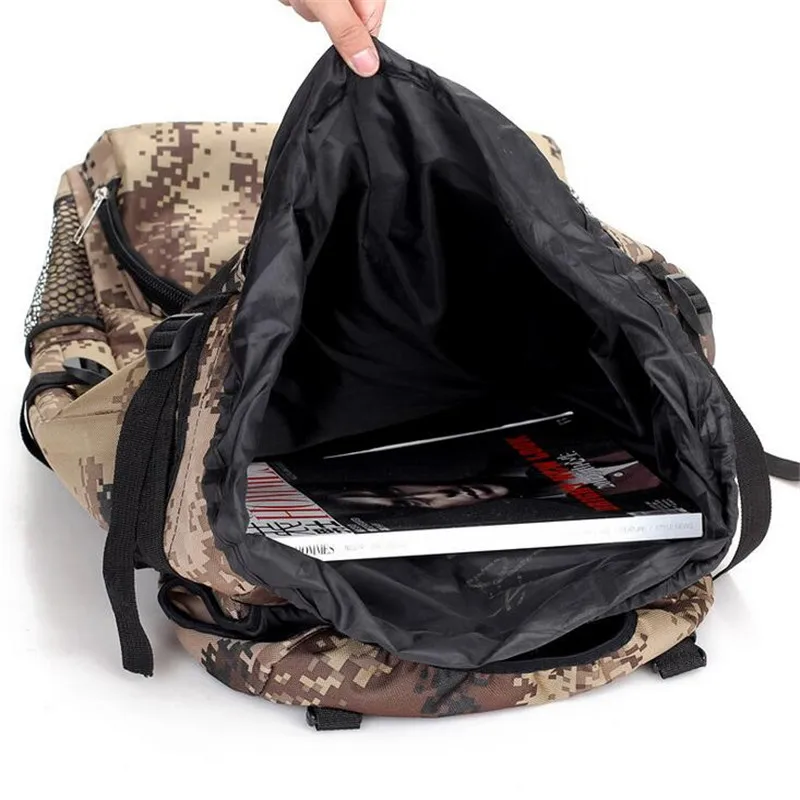 Jeebel 70L Hiking Backpack Large Capacity Outdoor Camping Men Camouflage Waterproof Sport Tactical Military 2018 Travel Bags