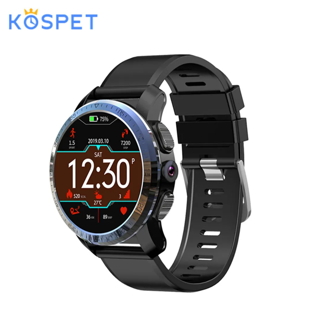 

Kospet Optimus Dual System 4G Smartwatch Phone 2GB RAM 16GB ROM 8.0MP Camera WiFi GPS GLONASS Android7.1.1 Bluetooth Smart Watch