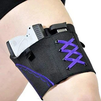 

Lady Leg Holster Anti-slip Adjustable Six Hook-and-eye Garter Pistol Holder Adjustable Portable Holsters Outdoor Hunting