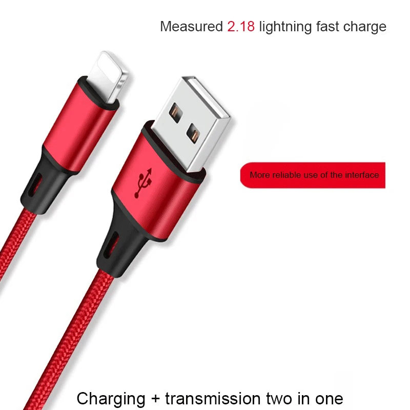 USB кабель для зарядки для iPhone 6 S 6 S 7 8 Plus 5 5S X XR XS Max iPad Mini Air 2 короткий длинный 2 м 3 м кабель для быстрой зарядки